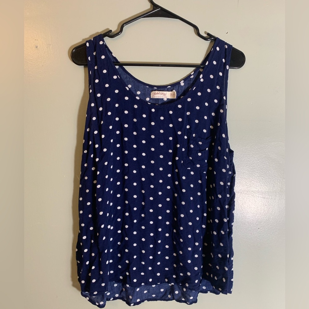 Faded Glory Polka Dot Tank